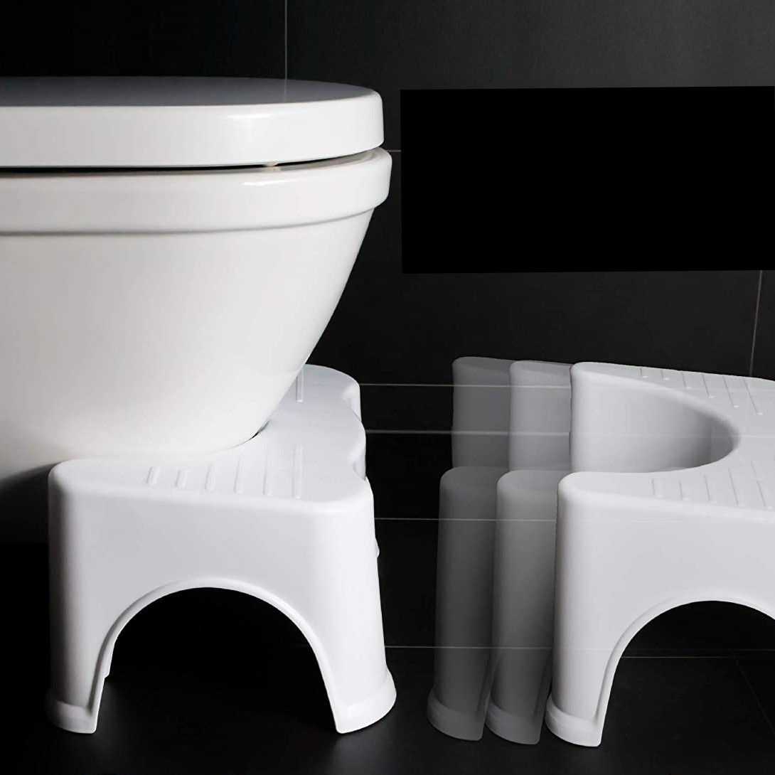 Marche Pied Toilette Antidérapant Pour Enfant Et Adulte - Tabouret Anti Constipation, Repose Pied WC Stable Et Portable